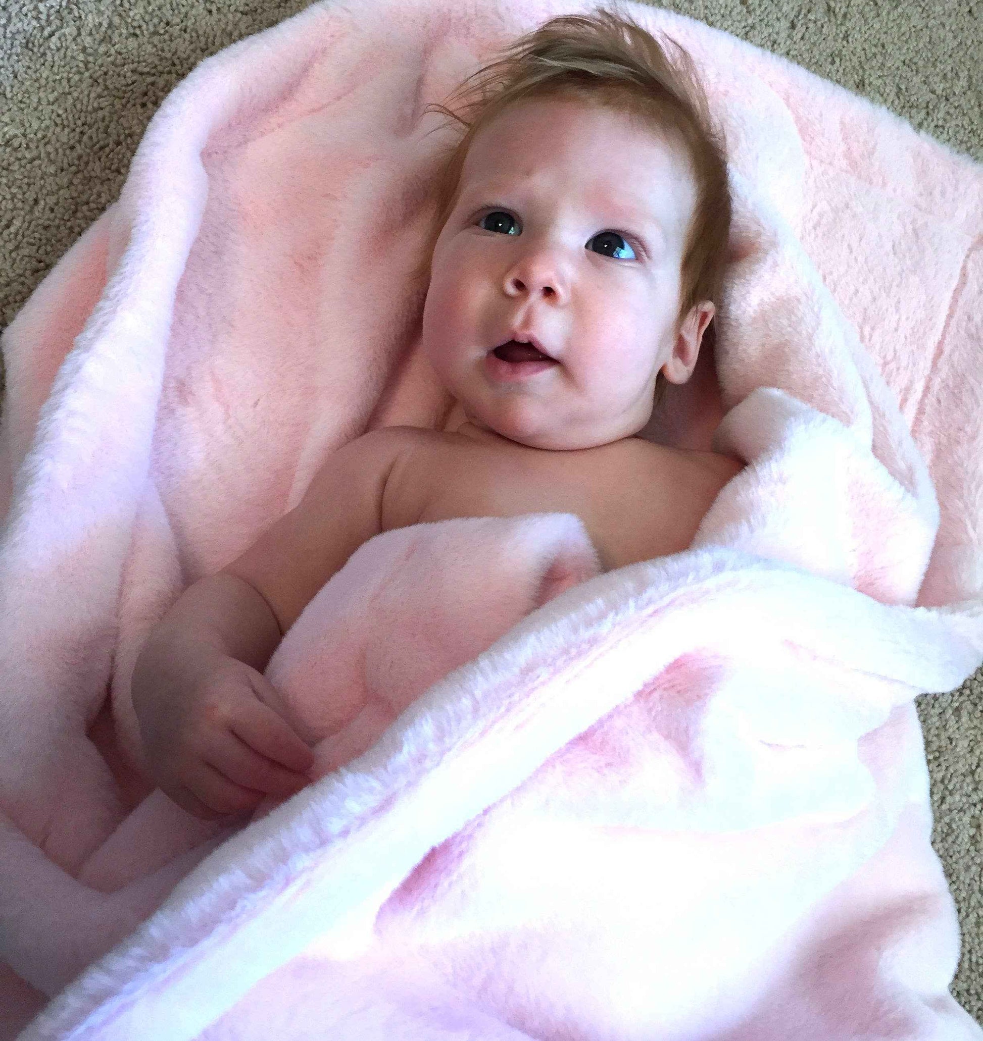 Light Pink Soft Fur Blanket