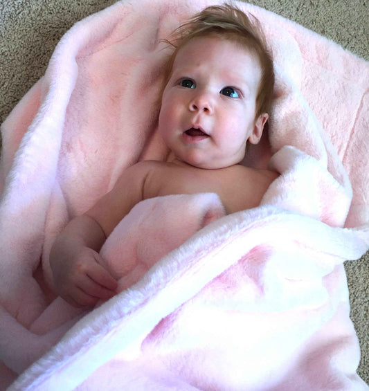 Light Pink Soft Fur Blanket