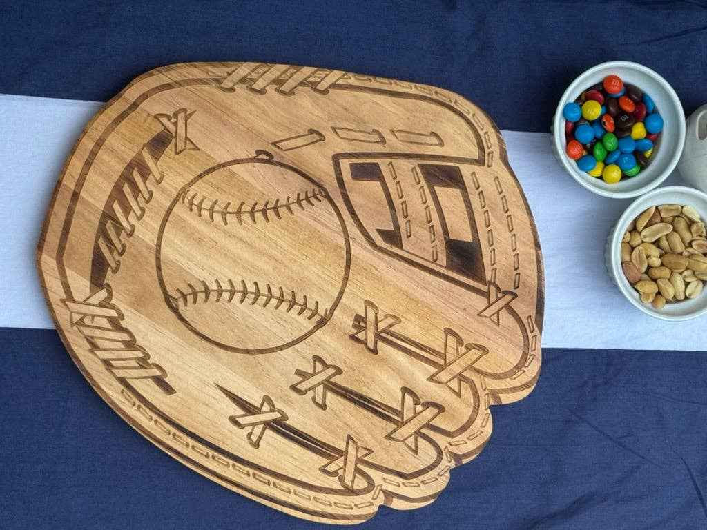 Baseball Glove Wood Board - 12" x 13.75"