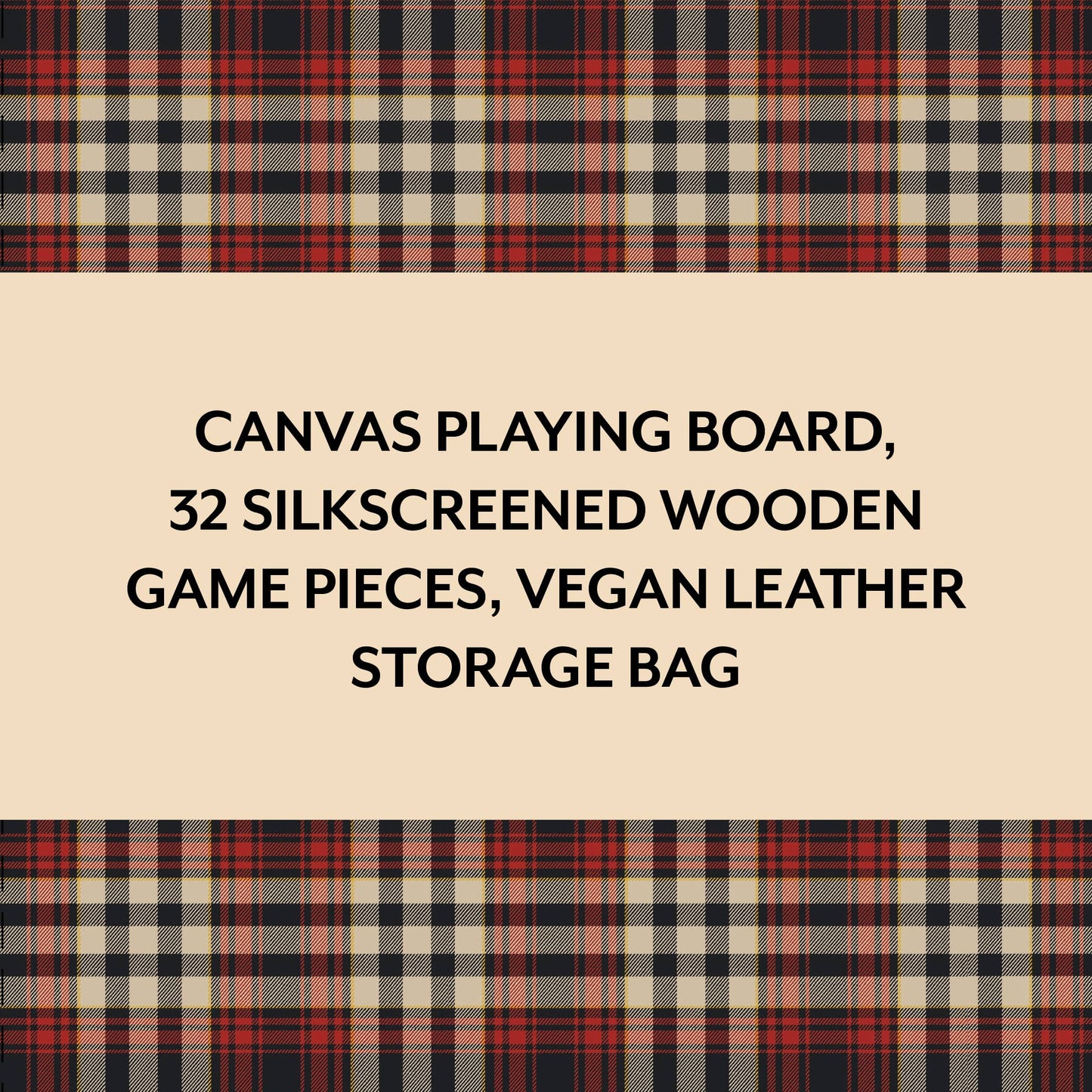 Pendleton Red Black Check Pattern Chess & Checkers