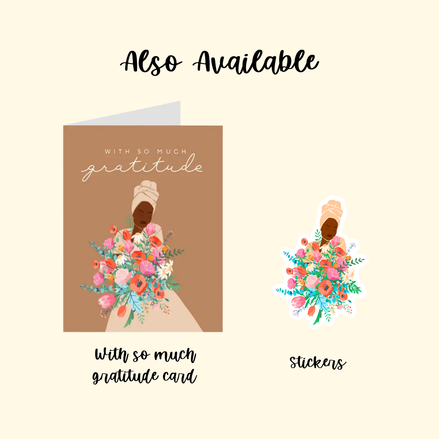 Bloom | Black Woman | Abundance Stickers | Flowers