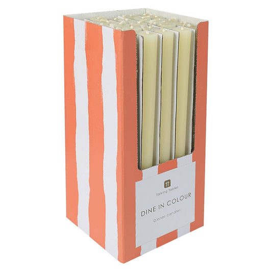 Cream Dinner Candles