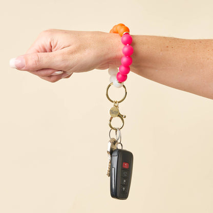 Hands-Free Keychain Wristlet-Howdy Honey