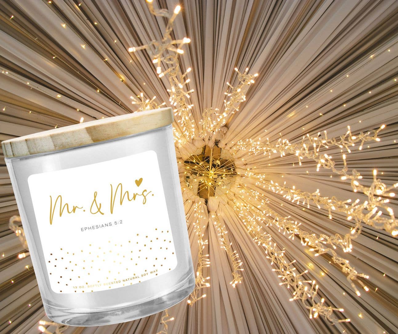 Soy Candle Mr And Mrs 13Oz Ephesians 5