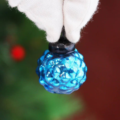 Mini Glass Round  Christmas Ornaments - Set of 25