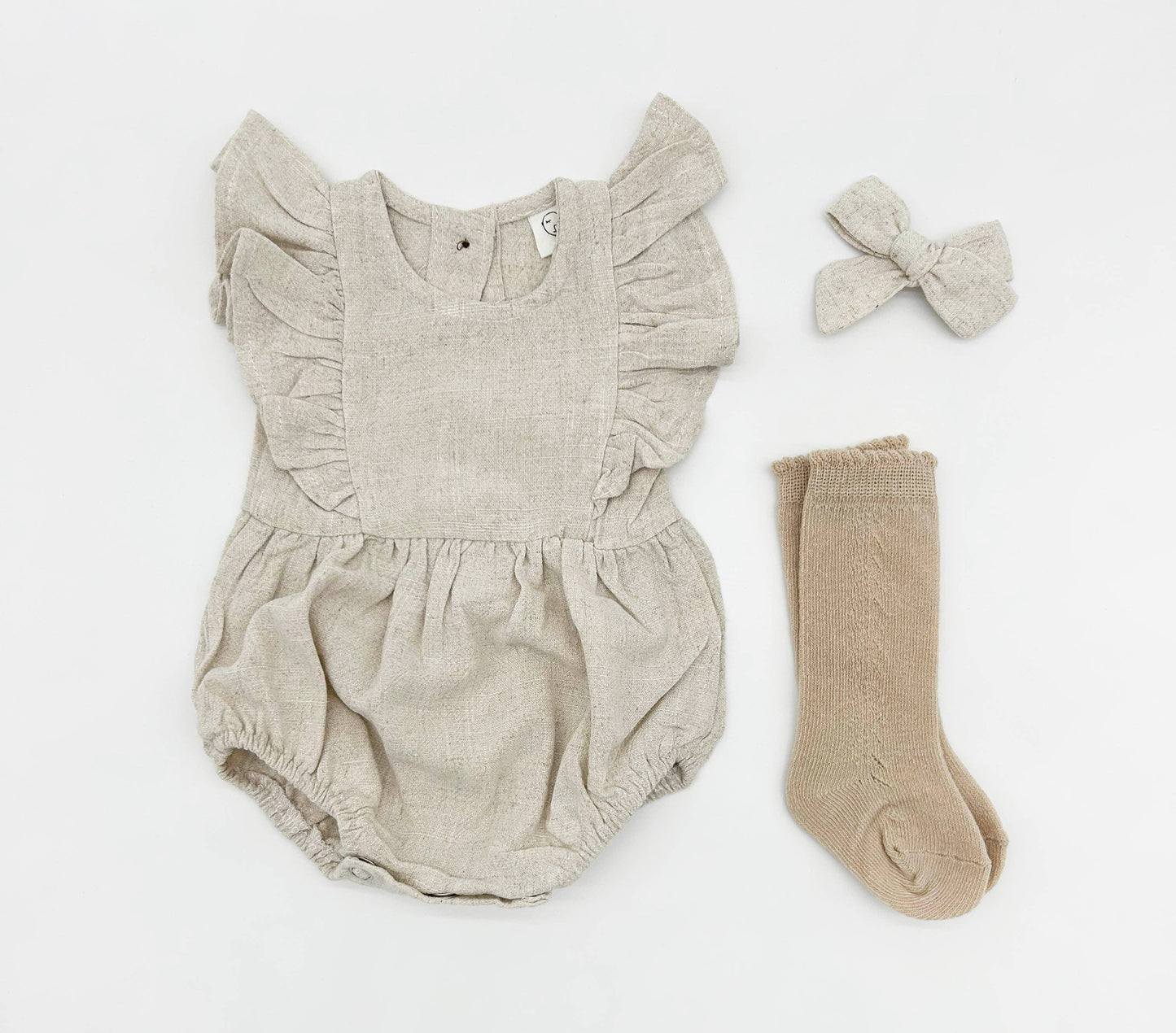 Gabriella Sleeveless Romper 3pc Set