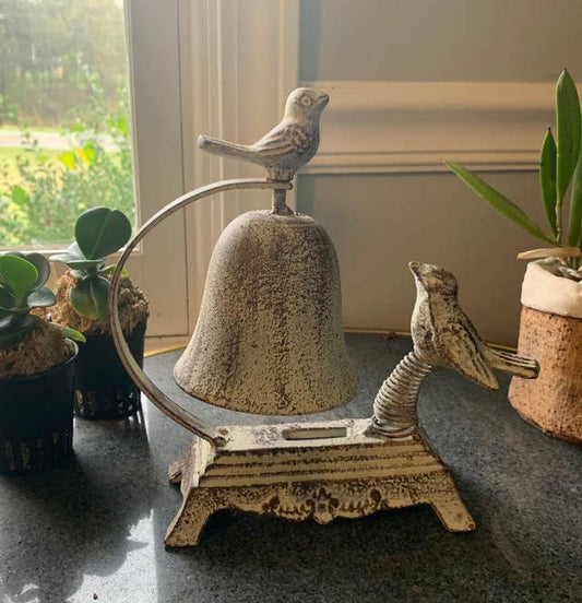 Bird Bell Cast Iron 7.5"