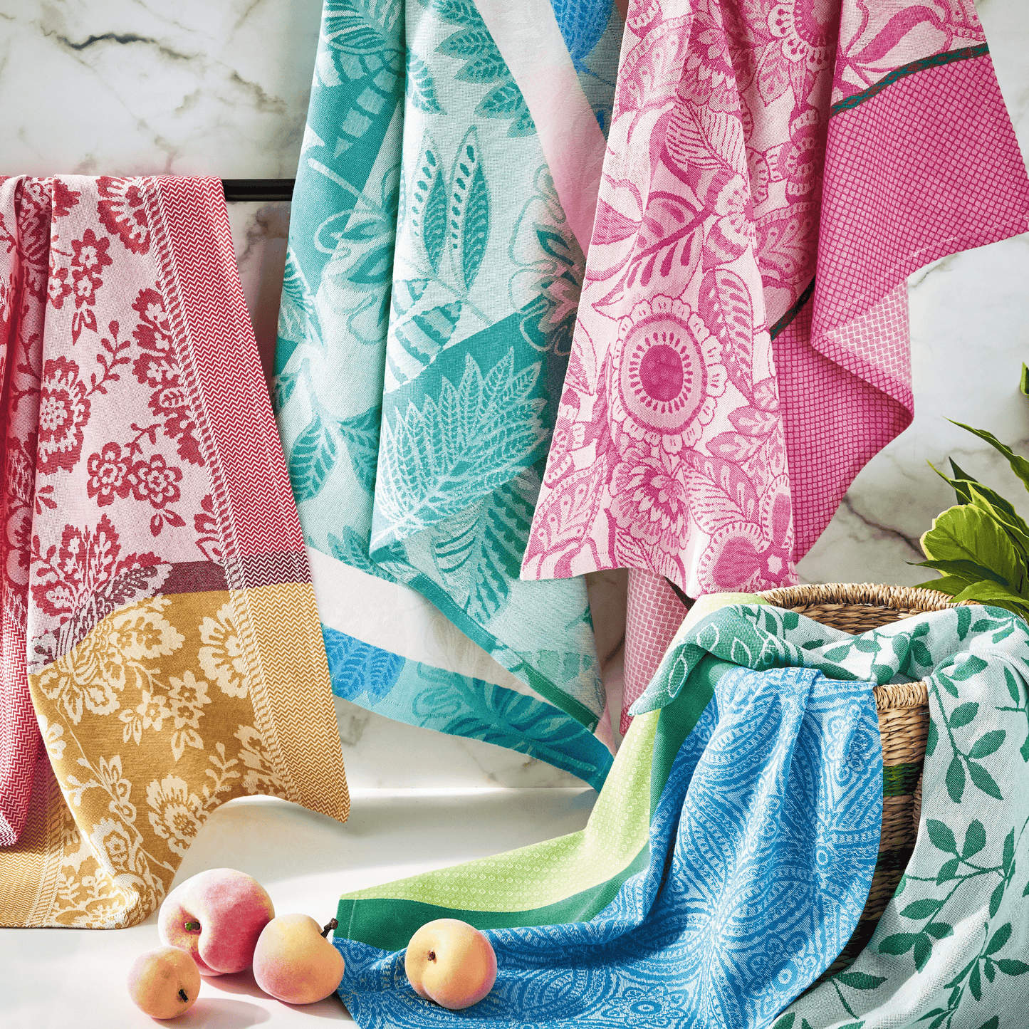 Jacquard Celine Jacquard Tea Towel Multi Cotton Everyday