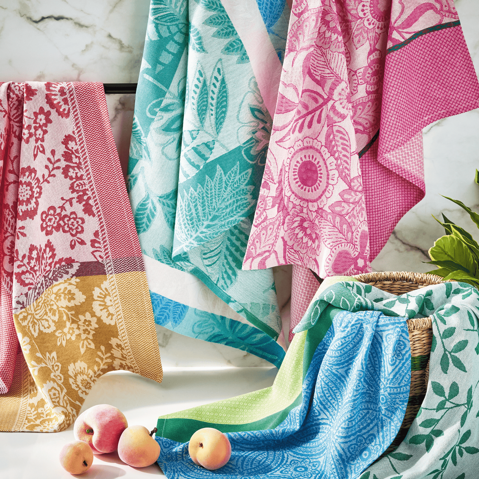 Jacquard Celine Jacquard Tea Towel Multi Cotton Everyday
