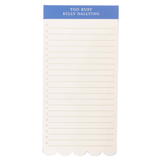 Blue Scallop List Pad