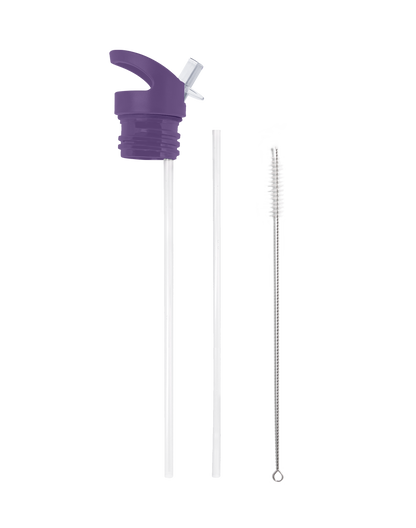 Replacement Flip ’N’ Sip Lid - Leak-Proof Handle with Straws