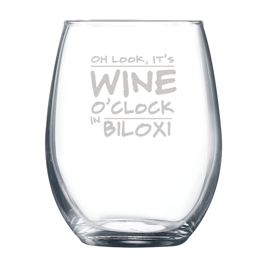 Wine O'Clock Stemless Sun Lakes Wine glass