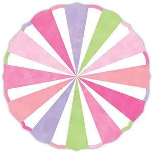 Pink Green and Purple Birthday Pinwheel Posh Die cut Placemat