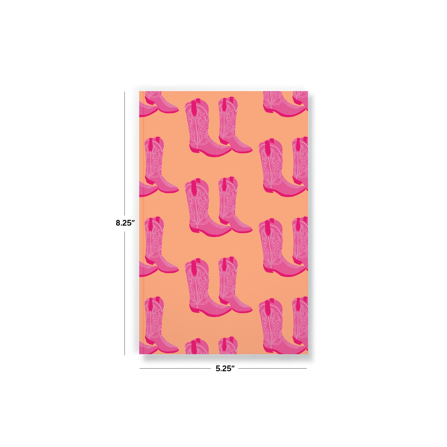 Cuaderno clásico de tapa plana en color rosa sobre rubor