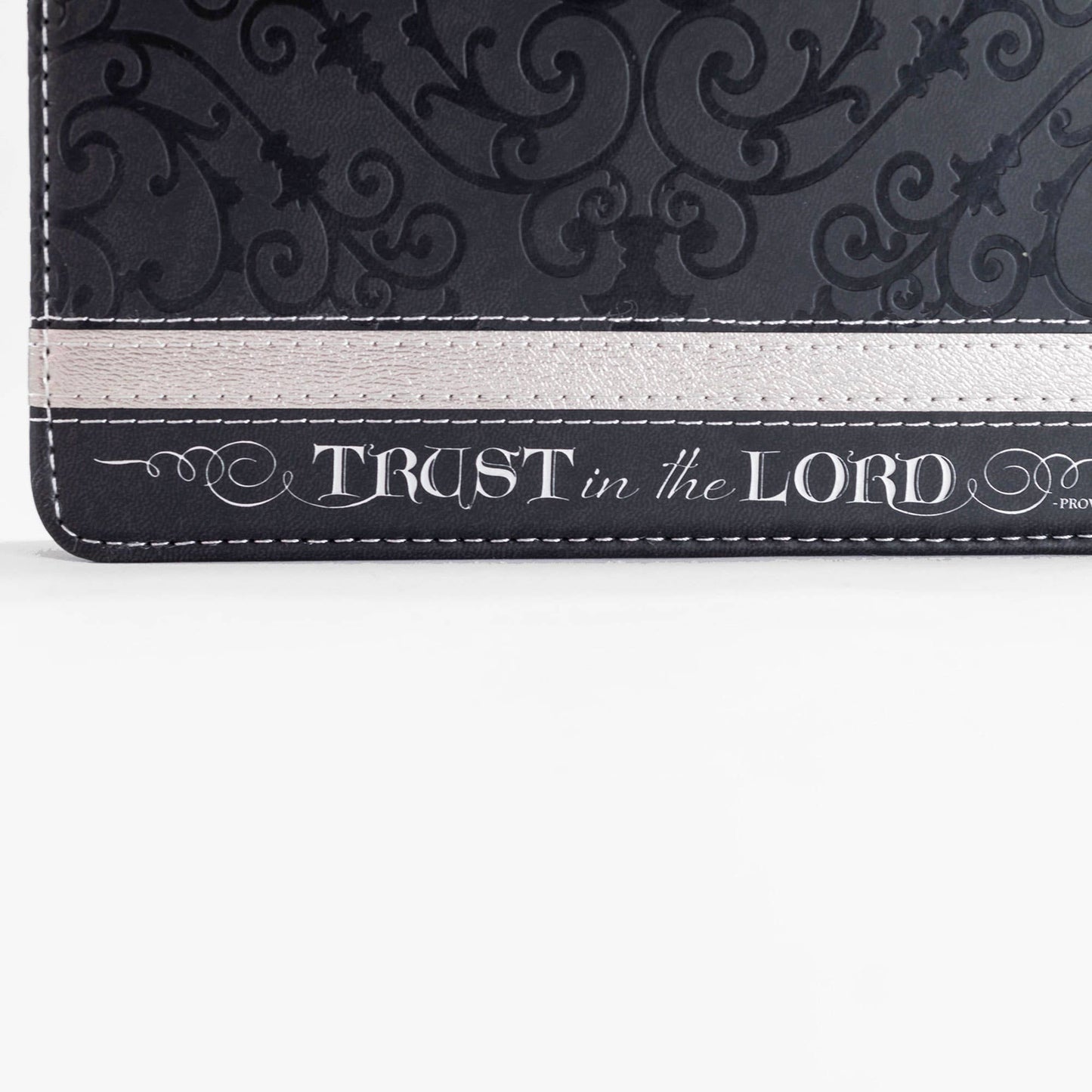Divinity Boutique - Divine Details: Zippered Journal Black And Silver Trust