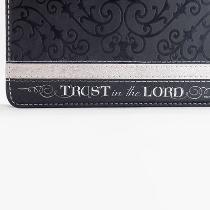 Divinity Boutique - Divine Details: Zippered Journal Black And Silver Trust