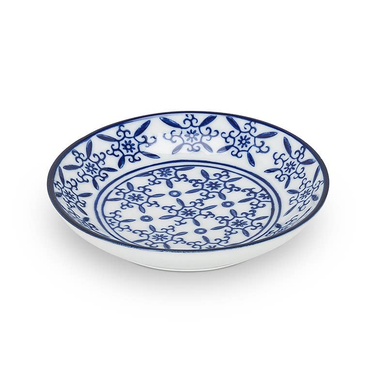 Blu/White Rd Shallow Dish-Assorted-sold separately