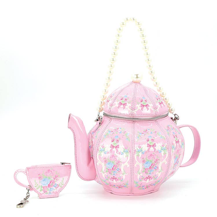 Pretty Pink Teapot Bag