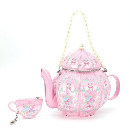 Pretty Pink Teapot Bag