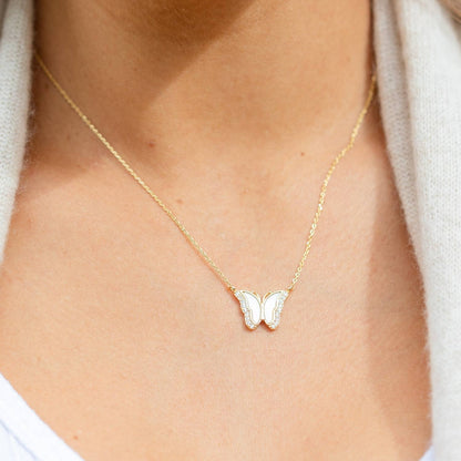 My Heart Is Yours, Shell Pave Heart Necklace