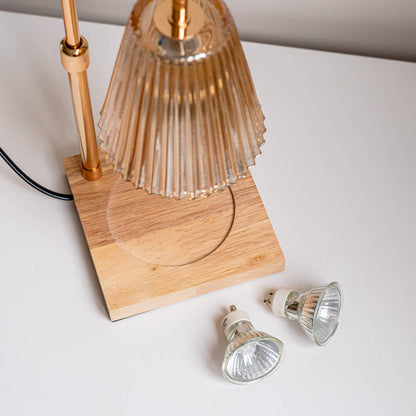 Flamingueo - Candle warmer glass lamp candle not included & EUROPEAN plug