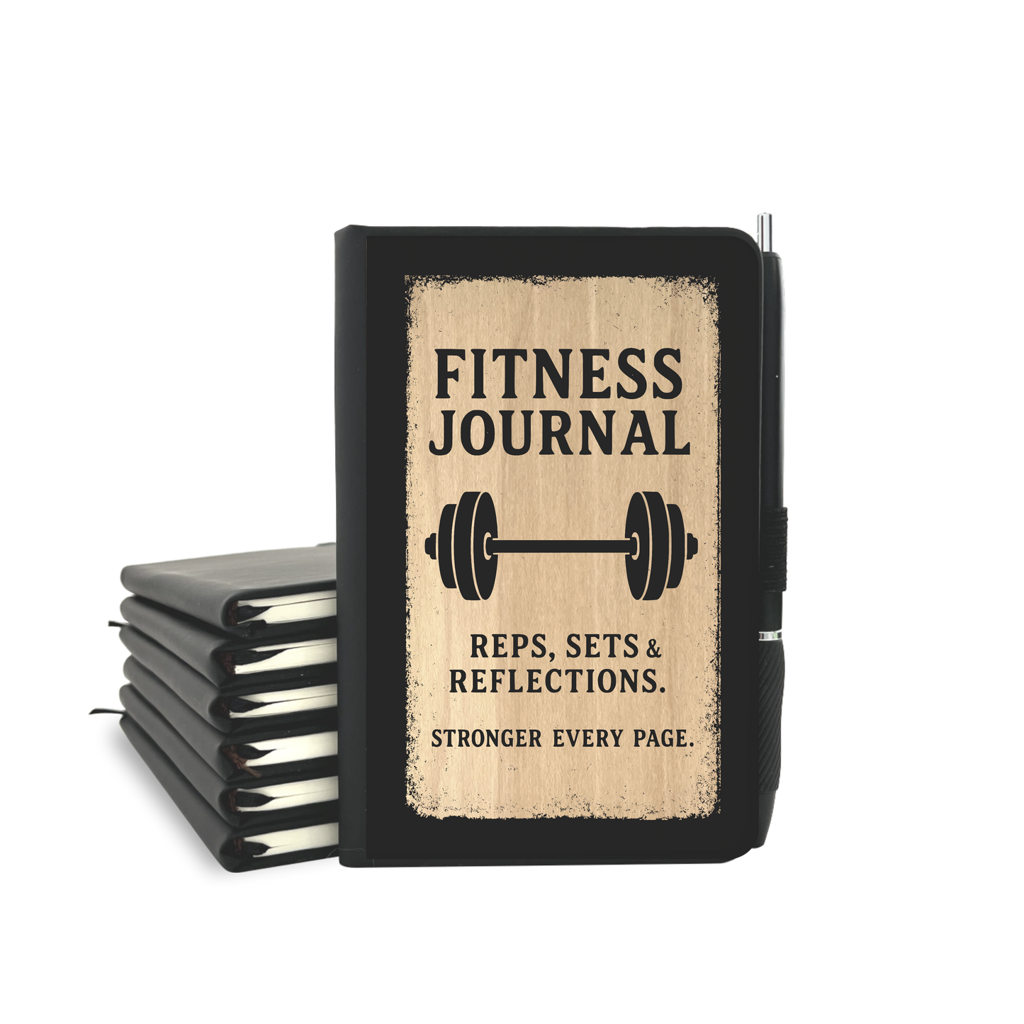Fitness Journal - Wood Cover