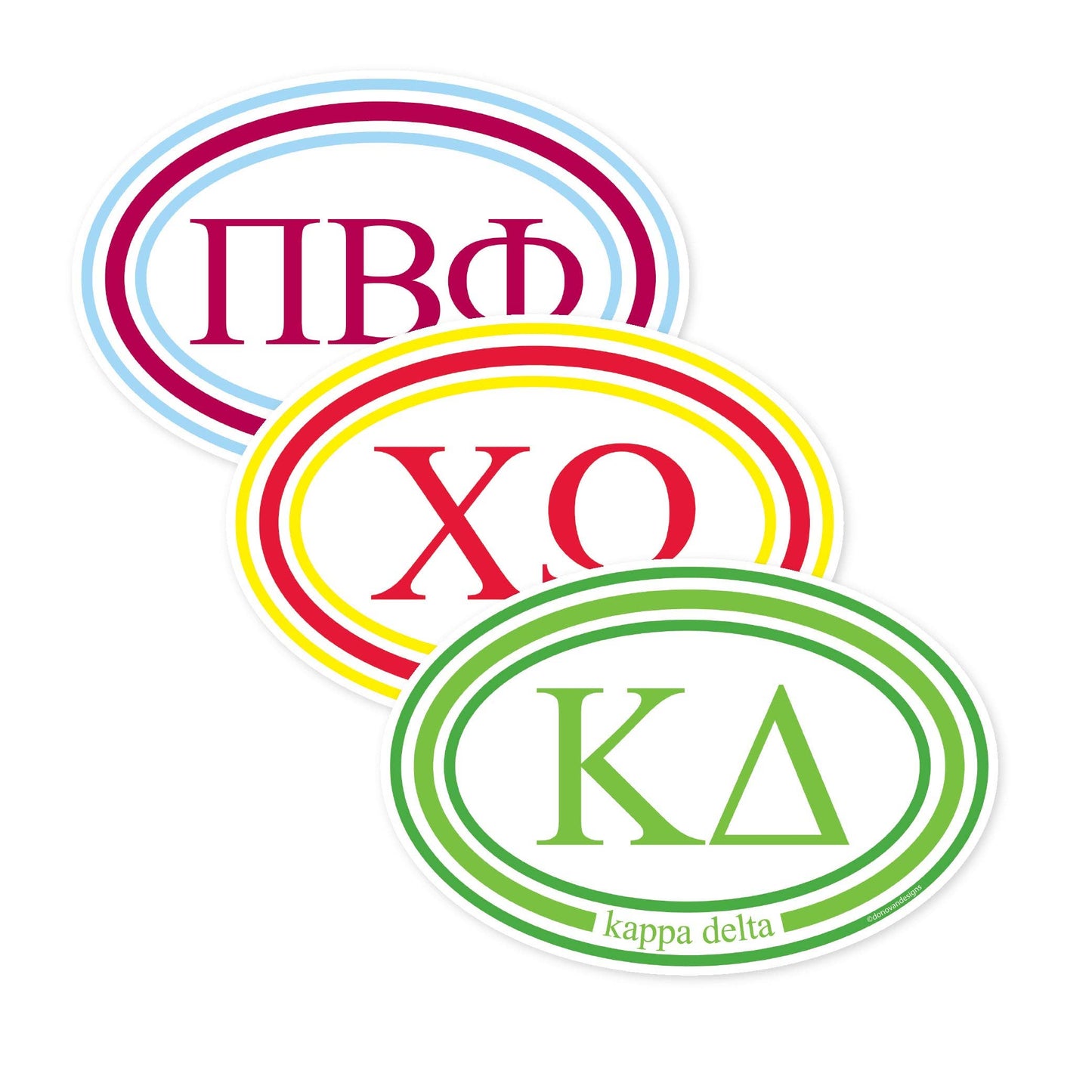 SORORITY GREEK BUMPER STICKERS: DELTA GAMMA