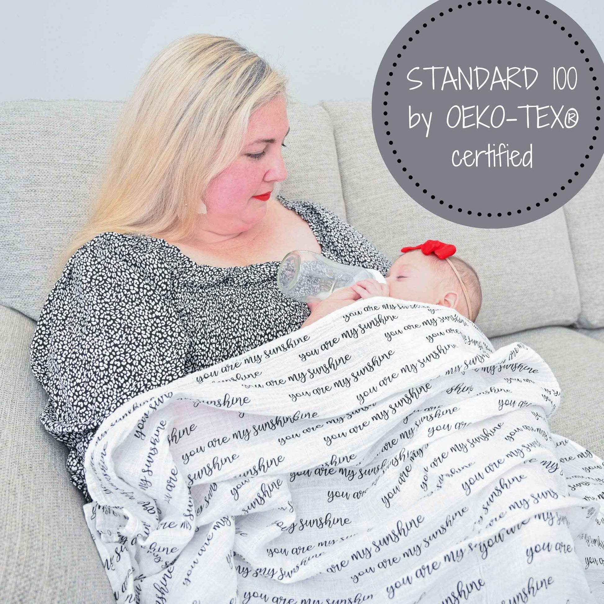 LollyBanks - You Are My Sunshine Baby Muslin Swaddle Blanket