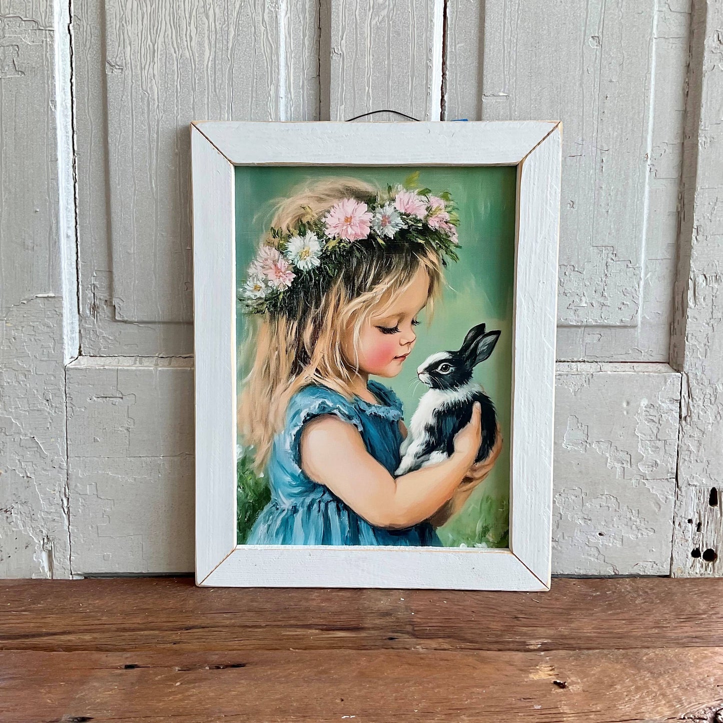 Girl and Baby Bunny