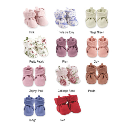 Baby Booties - Cotton & Bamboo: Red - Sold Separately
