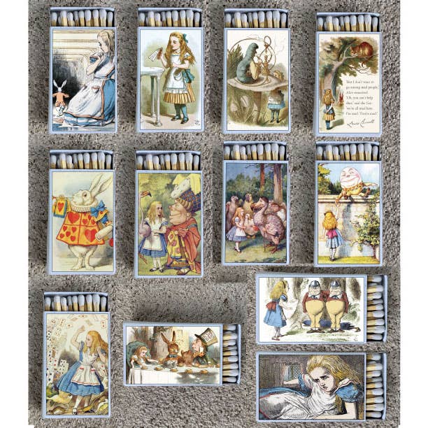 Matches • Alice in Wonderland the White Rabbit Matchboxes