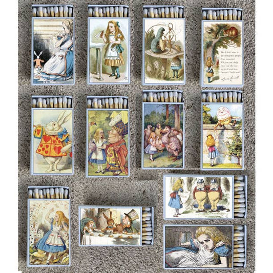 Matches • Alice in Wonderland the White Rabbit Matchboxes