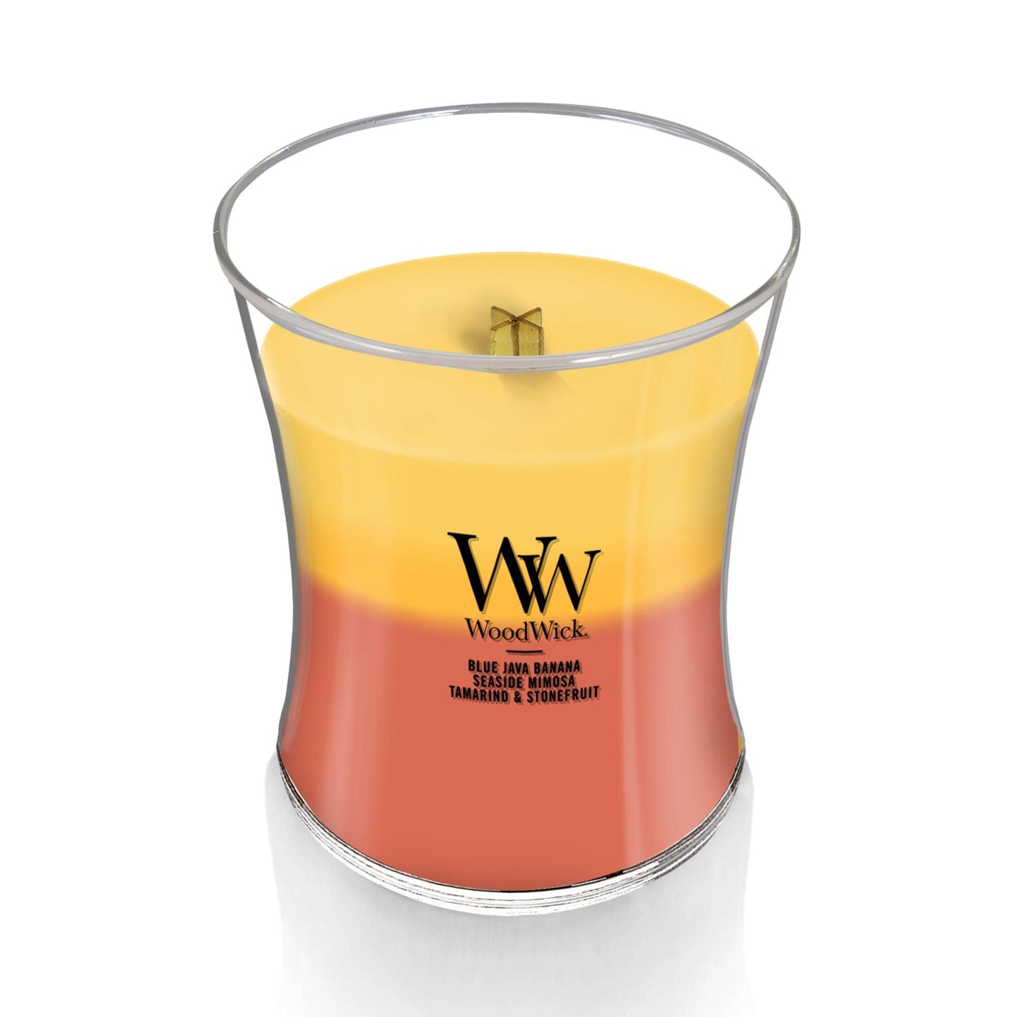 Tropical Sunrise Trilogy Medium Hourglass Candle, 9.7 oz