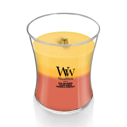 Tropical Sunrise Trilogy Medium Hourglass Candle, 9.7 oz