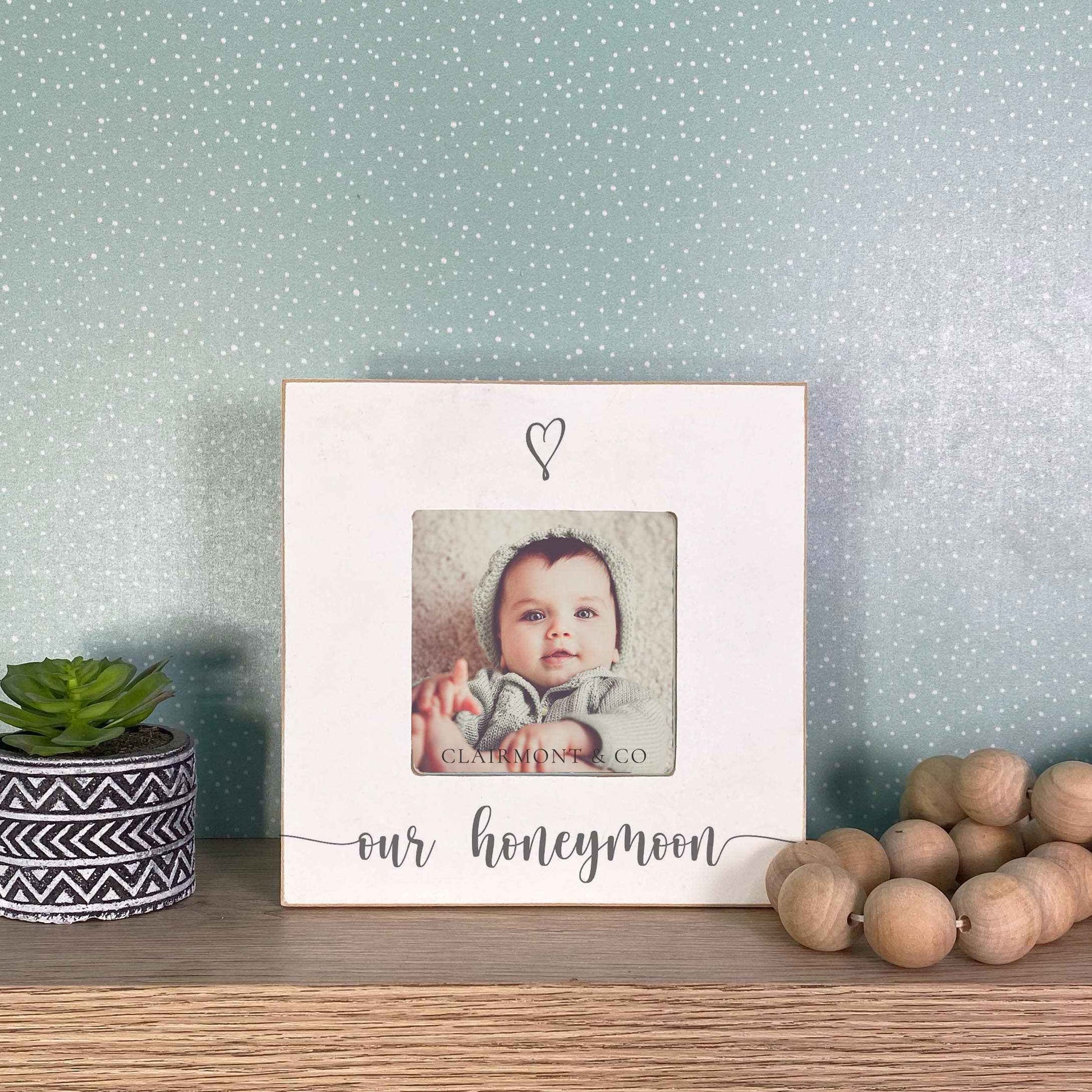 Our Honeymoon Picture Frame, Honeymoon and Wedding Gift