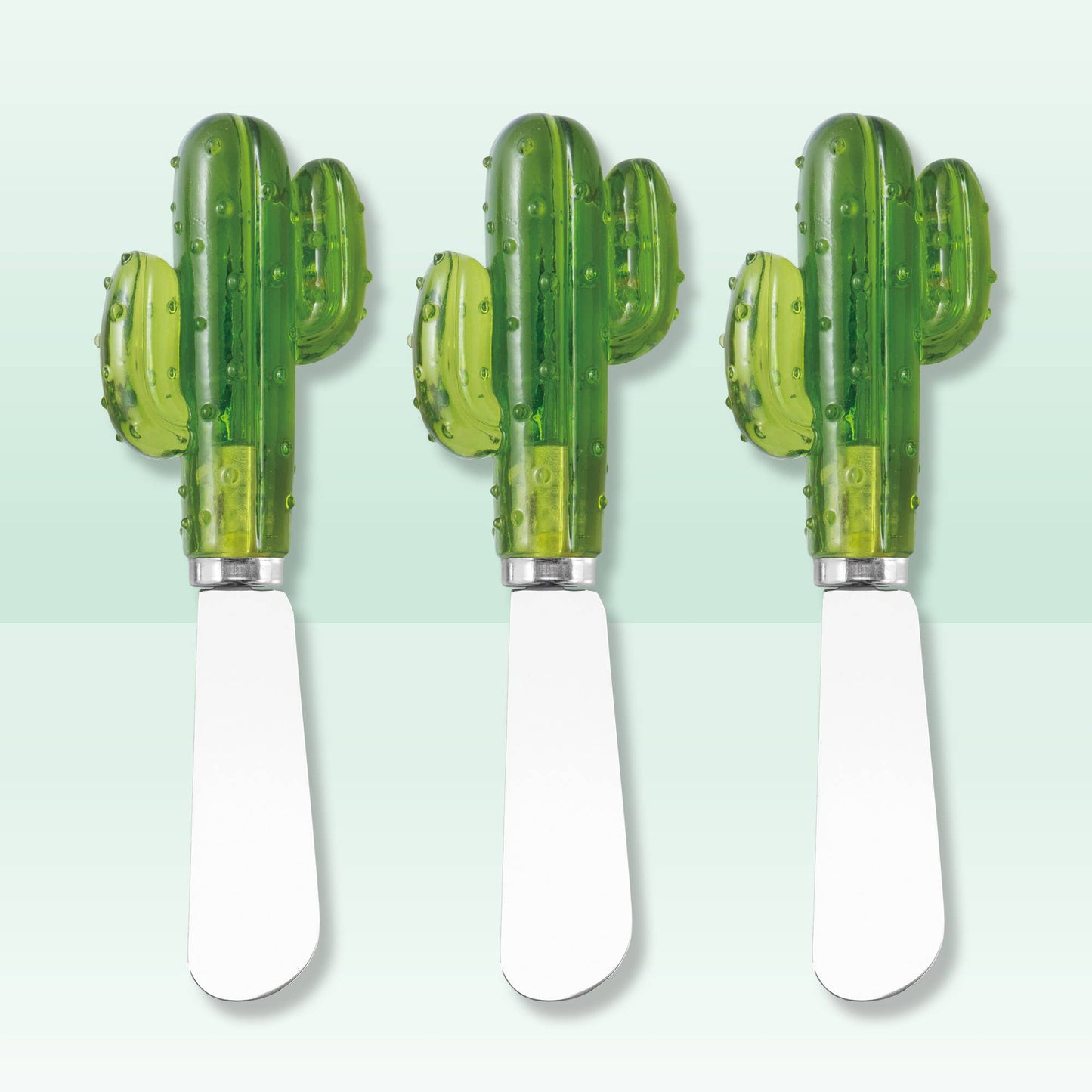 Supreme Housewares - 3-Piece Cactus Cheese Spreader