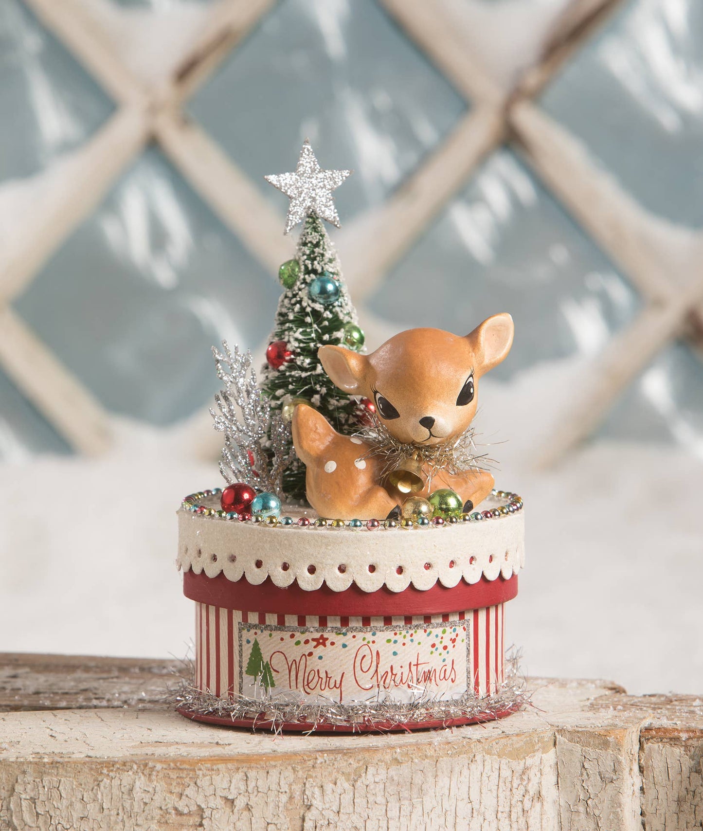 Bethany Lowe Designs - Merry & Bright Deer on Box