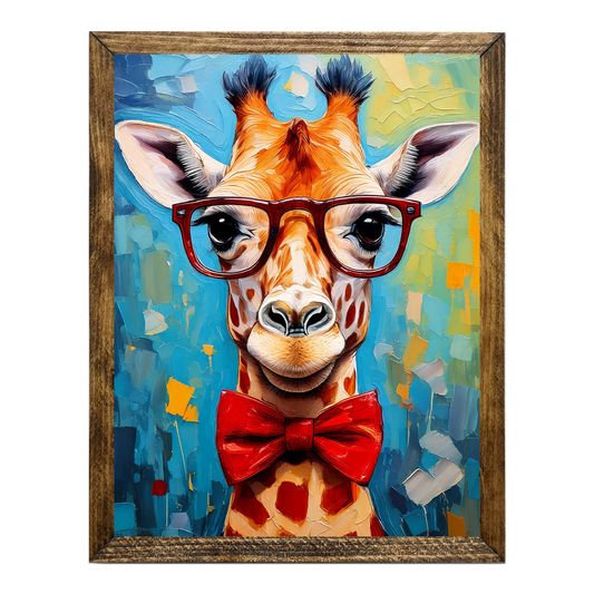 ANIMALS WITH GLASSES- GIRAFFE