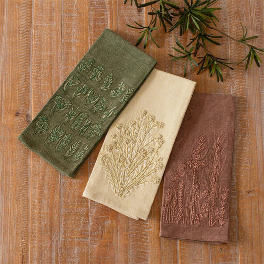Wildflower Stonewashed Tea Towels (Set Of 3)
