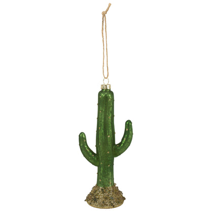 Saguaro Cactus Glass Ornament