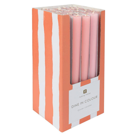 Pink Dinner Candles