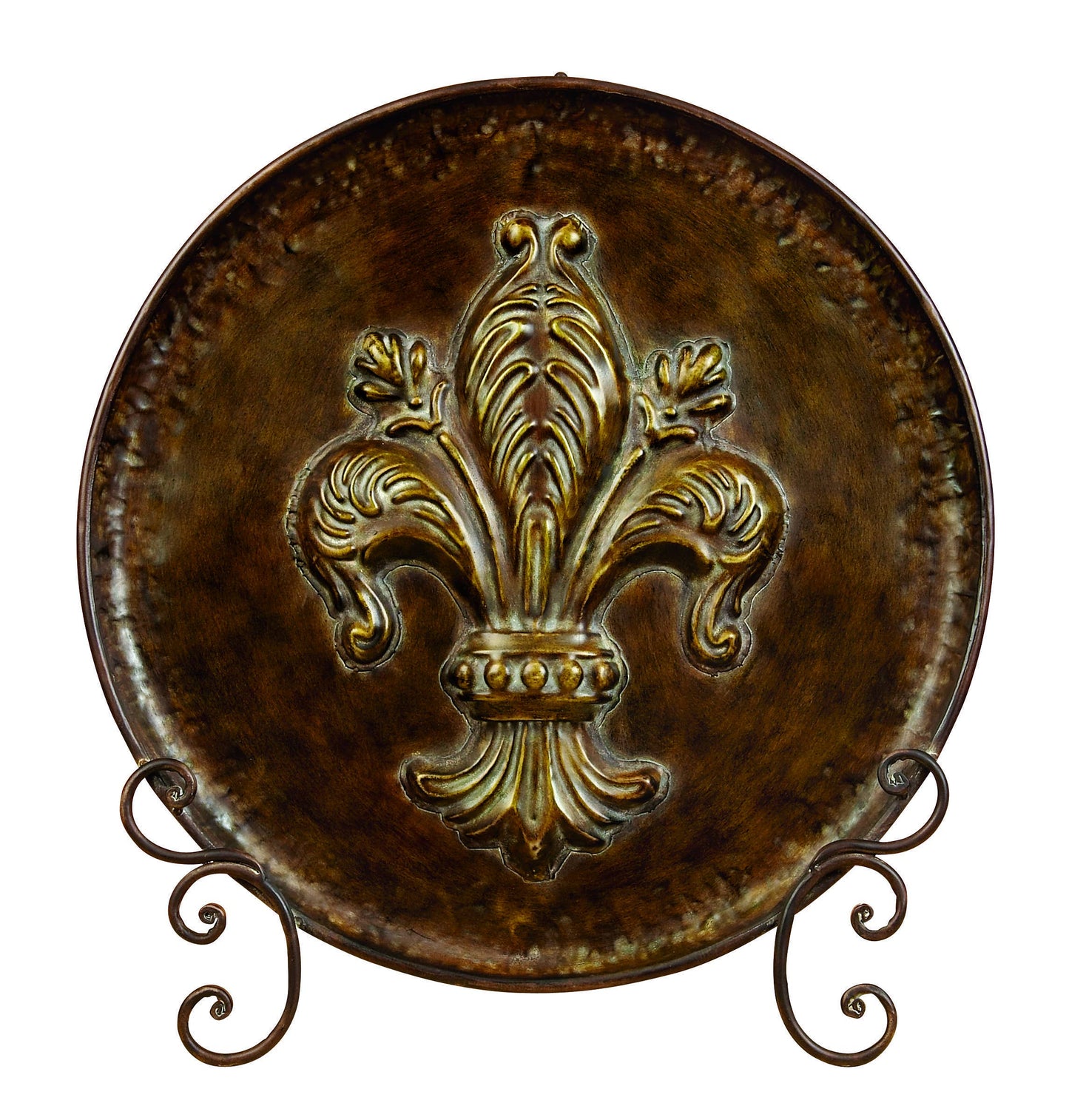 Traditional Brown Metal Charger