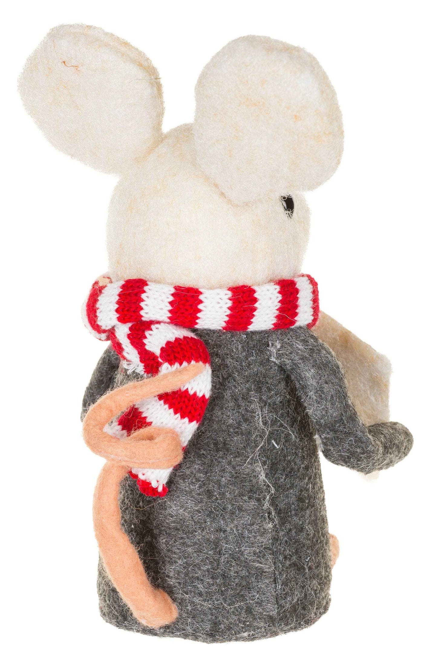 NEW-Gray Mouse Caroler