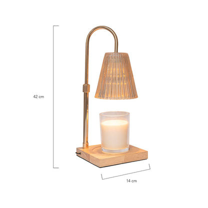 Flamingueo - Candle warmer glass lamp candle not included & EUROPEAN plug