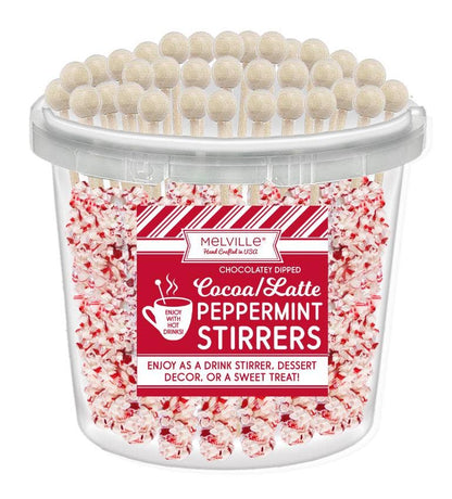 Melville Candy Company - Palitos de menta - Chocolate blanco