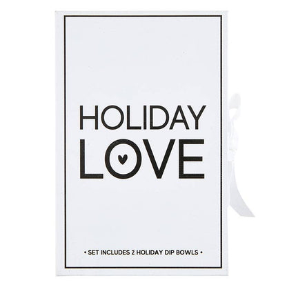 Gold Holiday Dip Bowls Book Box