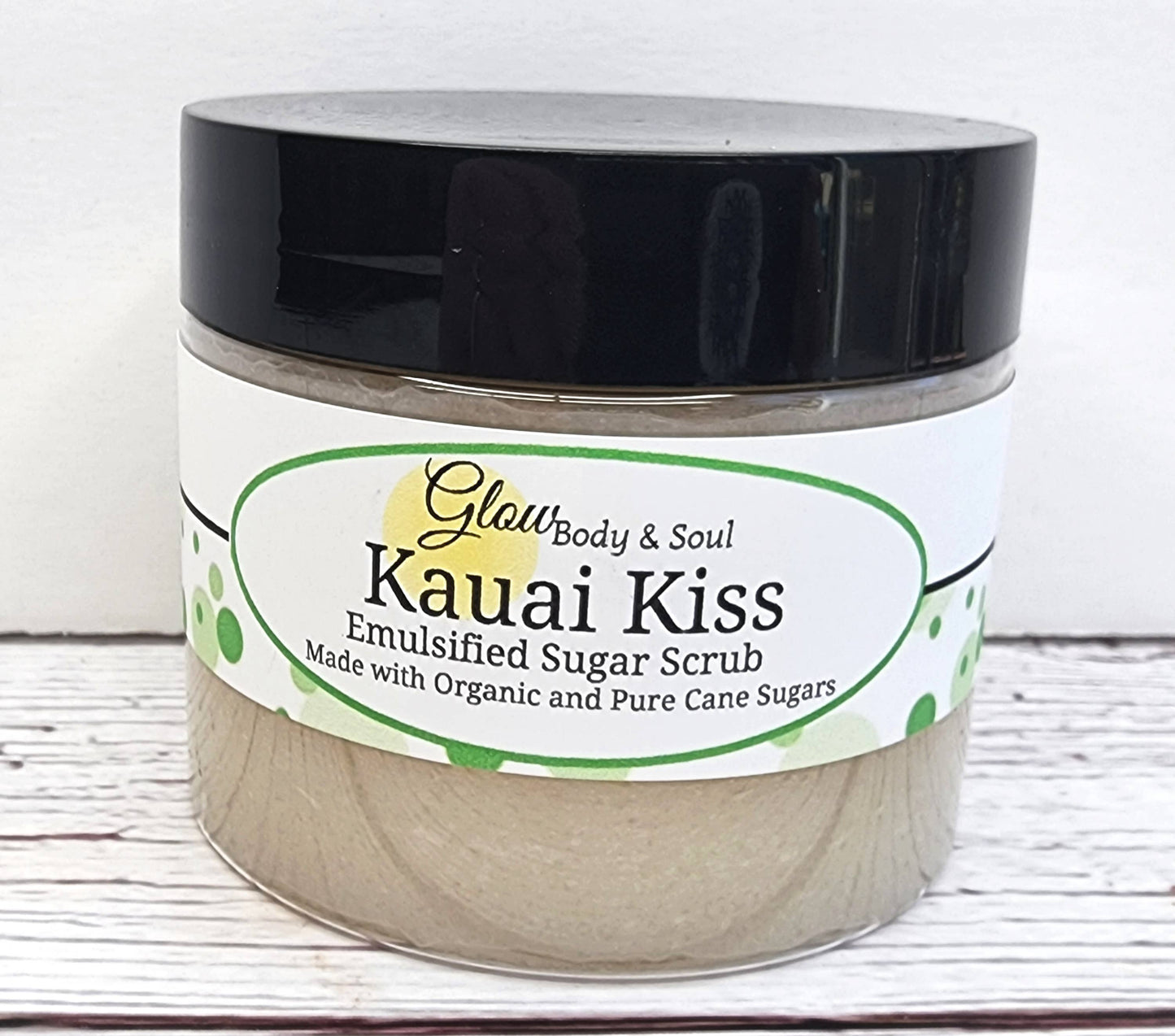 Exfoliante de azúcar, exfoliante emulsionado Kauai Kiss