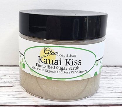 Exfoliante de azúcar, exfoliante emulsionado Kauai Kiss