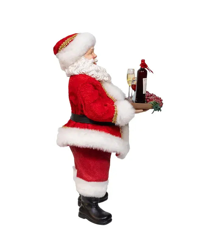 Kurt S. Adler, Inc. - 10.5" Fabriche Wine Santa