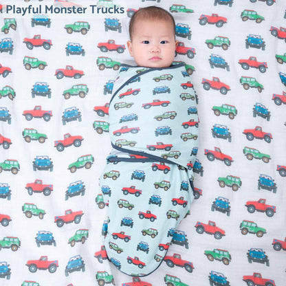 LollyBanks - Adventure is calling Baby Sleep Swaddle 100% Organic Cotton